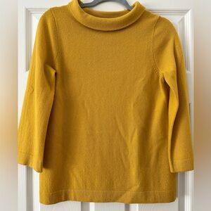 J Crew marigold cashmere sweater size small